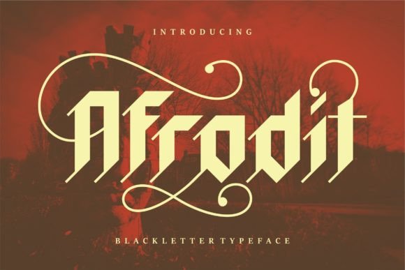 Afrodit Font: A Bold Blackletter for Real-World Branding Projects