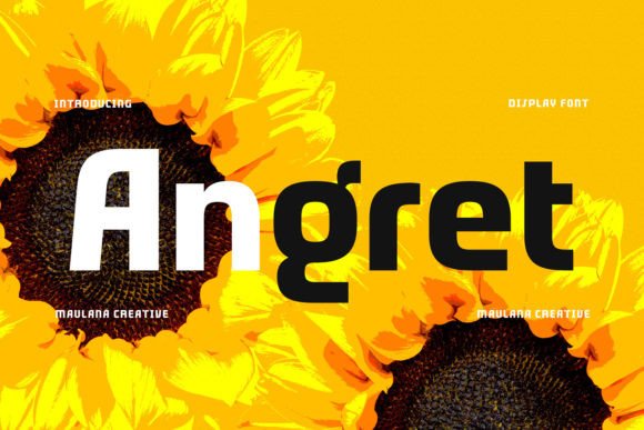 Angret: A Bold and Assertive Font for Modern Branding Projects