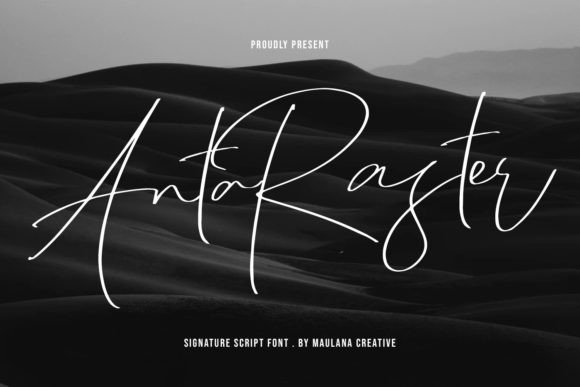 Anta Raster: A Handmade Script Font for Crafters and Makers