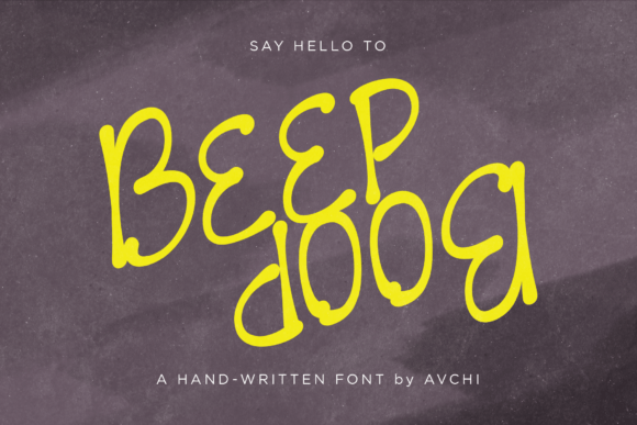Beep Boop: A Handwritten Font for Creative Makers