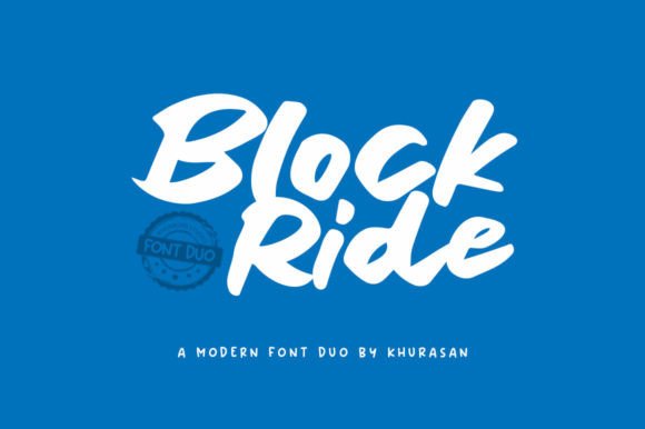 Block Ride Duo: A Handwritten Font for Polished Web Typography