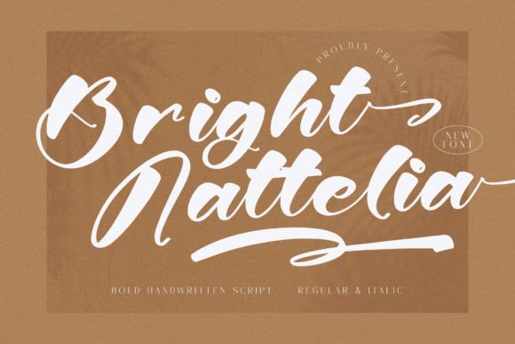 Bright Nattelia: A Graceful Script Font for Editorial Elegance