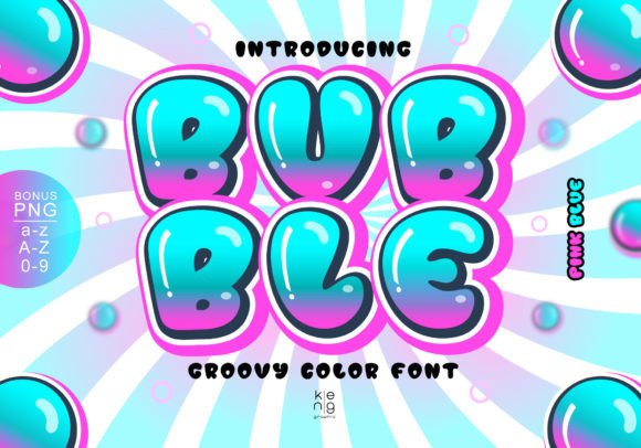 Bubble Pink Blue: A Color Font That Captures Attention