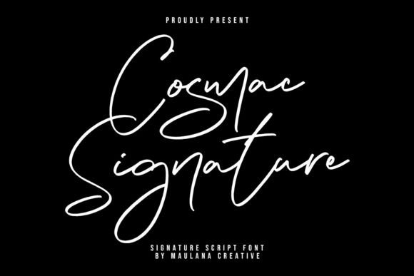 Cosmac Signature Font: A Handwritten Script That Elevates Craft Creations