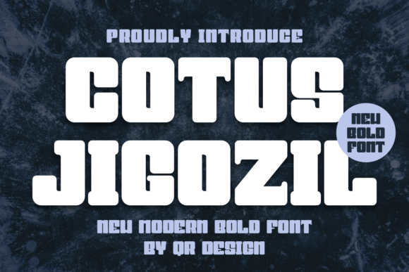 Cotus Jigozil: A Bold Typeface for Editorial Impact