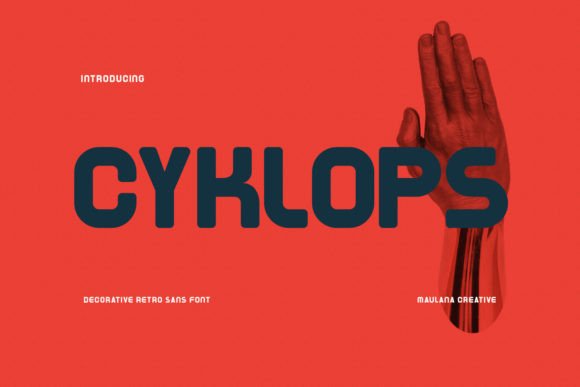 Cyklops Font: A Bold Typeface for Creative Campaigns