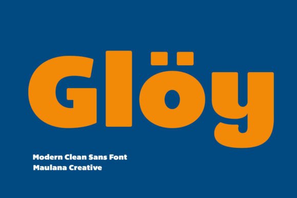 Gloy: A Modern Typeface for Practical Design Needs