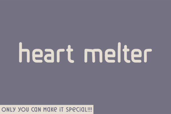Heart Melter: A Bold Sans Serif Font for Creative Branding