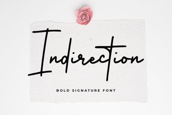 Indirection Typeface: A Natural Script Font for Authentic Branding
