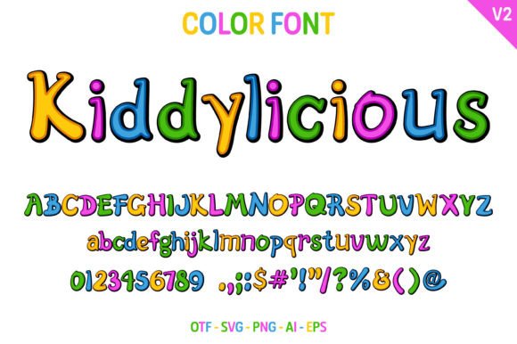 Kiddylicious V2: A Playful Typeface for Kids-Focused Marketing