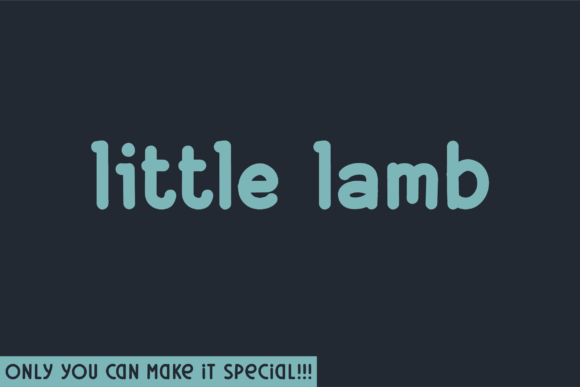 Little Lamb Font: A Versatile Typeface for Creative Makers