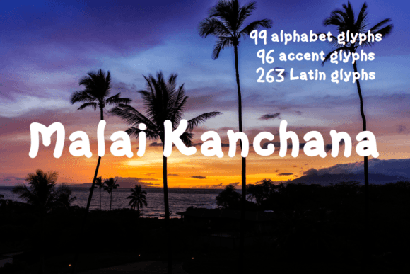 Malai Kanchana: A Bold Slab Serif Font for Digital Design