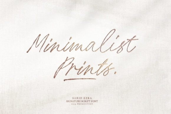 Minimalist Prints: A Refined Typeface for Editorial Elegance
