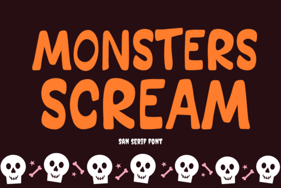 Monsters Scream Font: A Bold Typeface for Halloween-Themed Web Design
