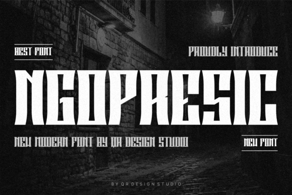 Ngopresic Font: A Display Typeface for Creative Makers