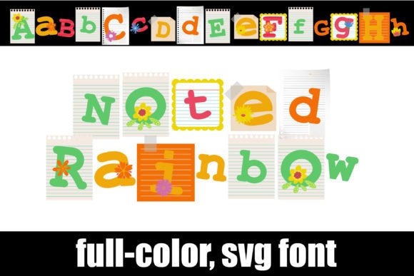 Noted Rainbow: A Color Font That Elevates Digital Typography