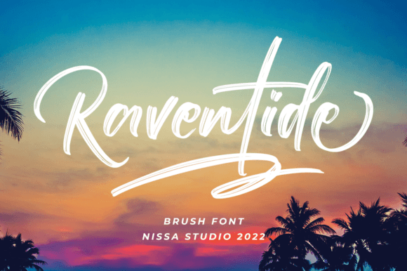 Raventide Font: A Bold Handwritten Typeface for Marketers on the Move