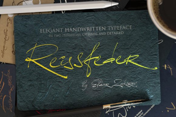Reissfeder: A Sophisticated Handwritten Font for Crafters and Makers