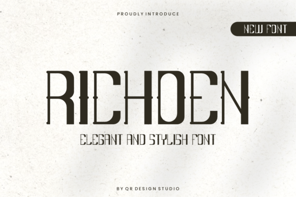 Richoen Font: A Quirky Typeface for Creative Branding Projects