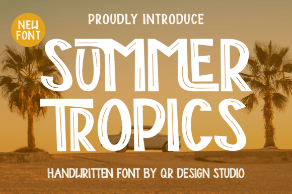 Summer Tropics: A Display Typeface for Editorial Elegance