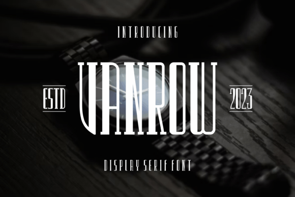 Vanrow Typeface: A Bold Choice for Editorial Design