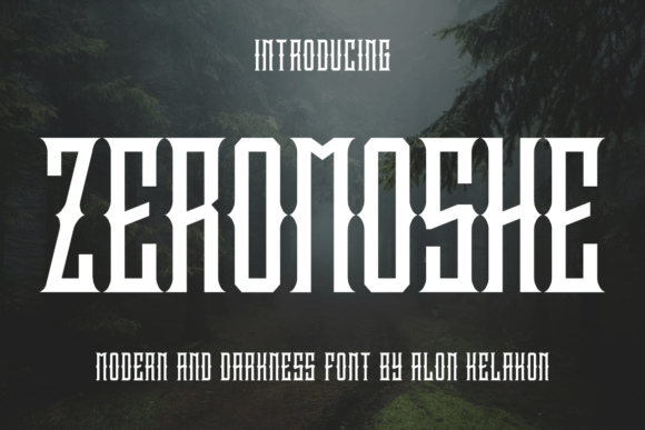 Zeromoshe Font: Bold Blackletter for Crafty Creations
